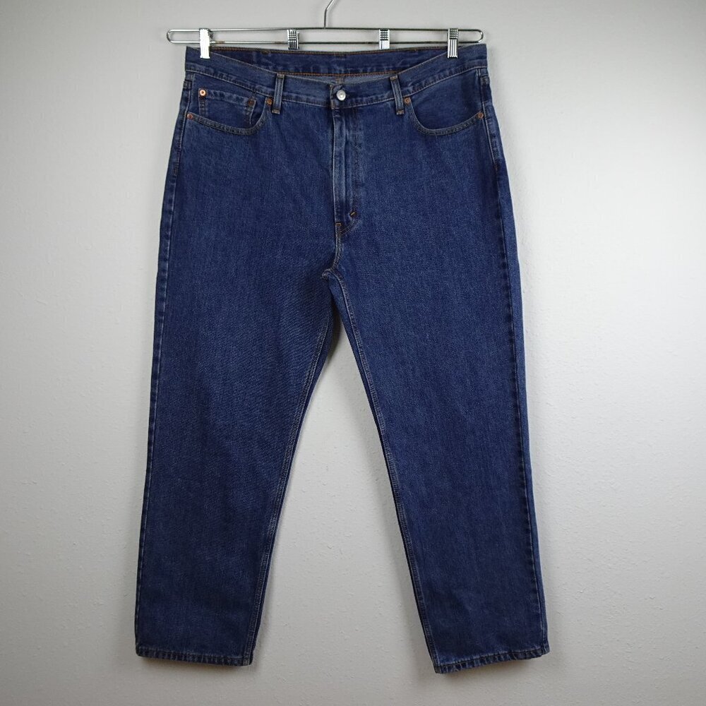 Levi's 550 Relaxed Jeans Men's Size 42x32 Blue Denim Cotton Loose Fit